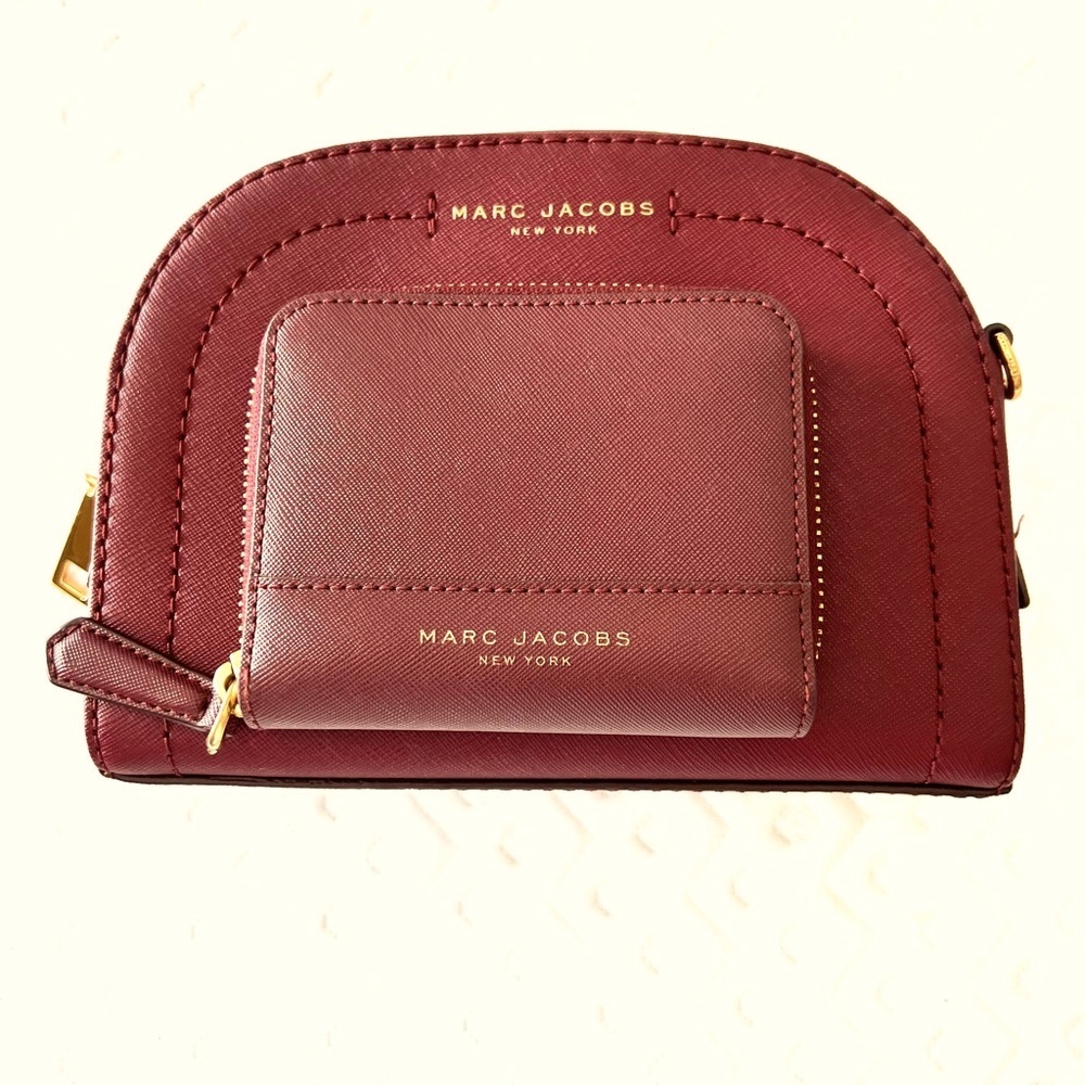 Mark Jacobs Playback Leather Crossbody Bag & Wall… - image 2